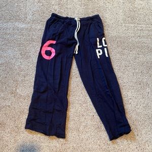 VS Pink Sweatpants size M navy Blue
